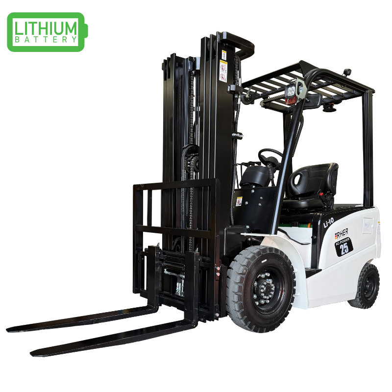 2.5 tons / 4.5 metros / Grúa Horquilla Eléctrica LITIO Marca Rher (Alemana)